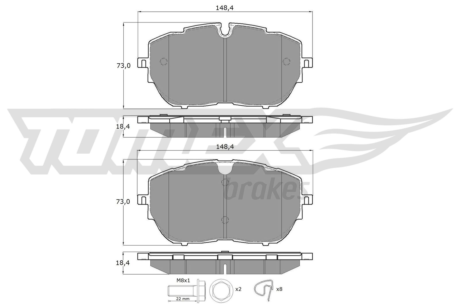 TOMEX Brakes TX 18-65 Sada...